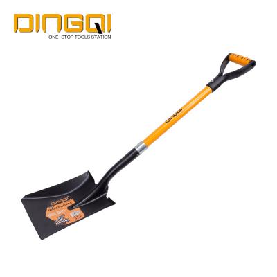 China Wholesale Garden Shovel Good Quality Garden Tools Square Shovel With Handle for sale