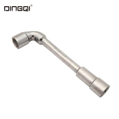 China Eco-friendly DingQi 6-46mm L Shaped Double Head Double Ended Tubular Angled Socket Wrench Set for sale