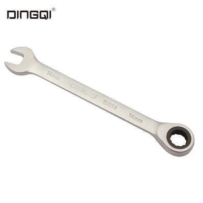 China DingQi Eco-friendly Super Strength Hand Tool Crv Double Sided Ratchet Wrench for sale