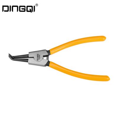 China DingQi Factory Direct Sale 9 Thumb FUNCTIONAL MULTI Bent Nose Clip Gripping Snap Ring Circlip Pliers for sale