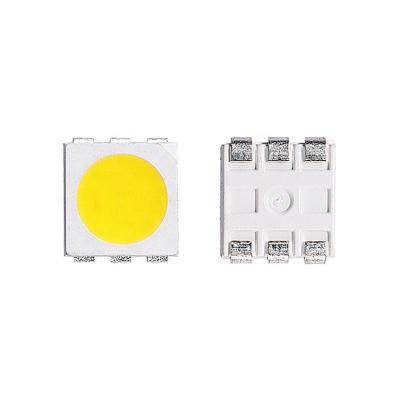 China 100-120lm RGB 5050 multicolor white smd led 5050 SMD LED 3 Chips White Surface High Brightnesss 5050 smd led Epistar smd led chip for sale