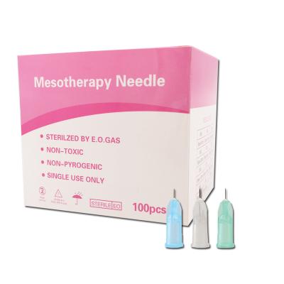 China Disposable Micro Needle 30g 4mm Needle Hypodermic Needle Beauty Injection Mesotherapy Sharp Cannula for sale