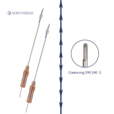 China Easy Operation CE 19g 100mm Fish Bone Press Cones Tooth Pdo Wire With W Cannula Pdo Cable Lift China Suppliers for sale