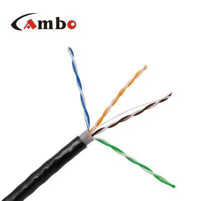 China Outdoor Cable Waterproof PVC PE Double Jacket Cable Indoor/Outdoor Cat5E Premium Category 5 Outdoor Waterproof FTP UTP Cable for sale