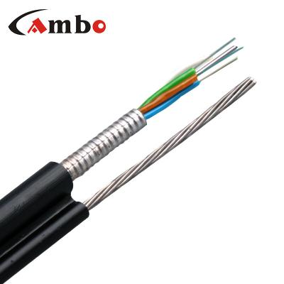 China Aerial Armored Aerial Figure 8 Fiber Optic Cable Aerial Structure 8 12 24 48 96 Core GYTC8S Self Supporting Steel Drums 2000m/wooden for sale