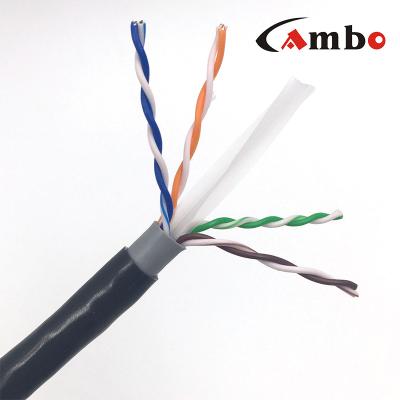 China Outdoor Waterproof Reistantce UV Resistance Waterproof 305M High Twisted 4 Pairs Cat5e Cat 6 Outdoor UTP Cable Cat6 Outdoor for sale