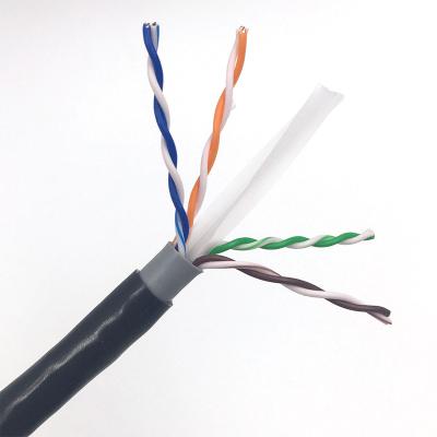 China Wholesale High Quality Black Waterproof UV Resistance Lan Cable Outdoor Outdoor Reistantce China 1000ft UTP Cat6 for sale