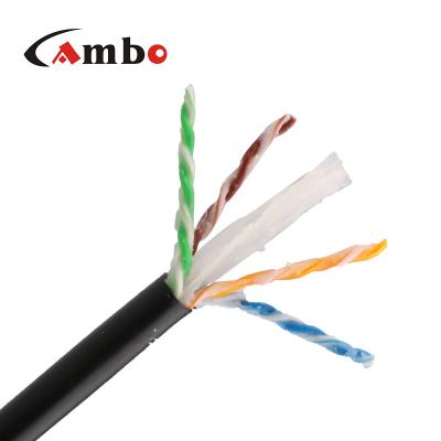 China 305M Outdoor Direct Burial Water Resistant Gel Jelly Filled Exterior UTP Cat6 Waterproof Cable for sale