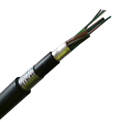 China Outdoor Pipe / Buried Steel Armored Gyta Gyts 2 To 144 Core 6 Core Multimode Fiber Optic Cable 2Km Price for sale