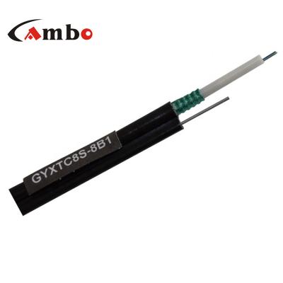 China Aerial / Duct / Direct Buried China Made 12 Core Single Mode Fiber Optic Cable Figure 8 GYXTC8S Self Supporting Fiber Optic Cable for sale