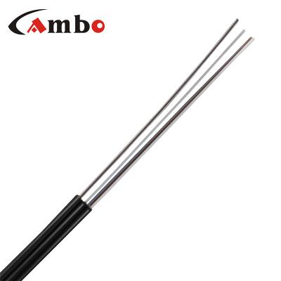 China FTTH FTTB project FTTH interfaces cable LSZH G657A2 Frp/kfrp/steel fiber optic cable for 1 core 2 core 2000m/wooden indoor and outdoor drum CAMBO/OEM for sale