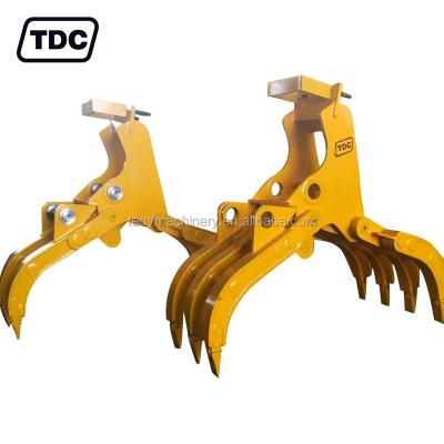 China TDC06 Cheap Mechanical Dealing Wooden Grapples for Hitachi EX120, EX130 Excavators for sale