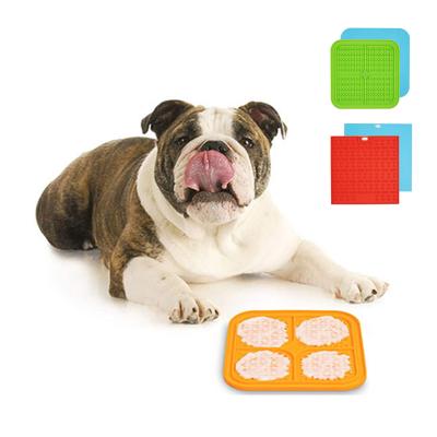 China Slow DogsCats Silicone Pet Feeder Puzzle Feeder IQ Treat Mat Dog Cat Anxiety Relief Pet Feeder Bowls and Feeders Bowls, Cups and Buckets for sale