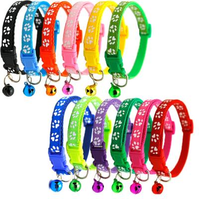 China BREAKPOINT For Dog With Bell Adjustable Soft High Quality Nylon Luxury Custom Dog Collar for sale