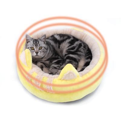 China Hot Selling Puppy Cat Bed Warm Washable House Removable Blanket Pet Room Cave Fleece Padded Bedding Dog House for sale