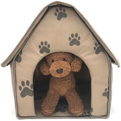 China Removable Popular Custom Pet House Cover Pet Mattress Kennel Dog Cage Foldable Pet Bed for sale