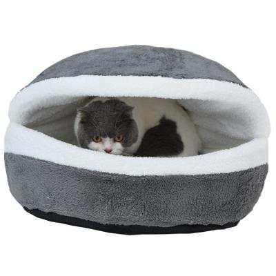 China Wholesale Removable Dog Bed Cover Cat Litter Pet Burger Kennel Luxury Shell House for sale