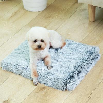 China Luxury Large Travel Dog Bed Plush Pet Bed Washable Wool Long Skin-Freindly Pet Bed for sale