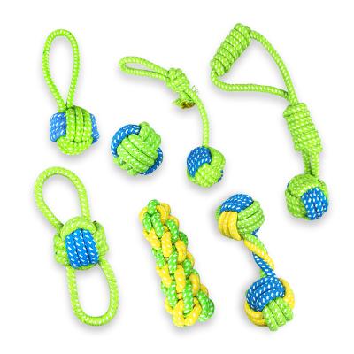 China Wholesale Pet Toy Cotton Rope Dog Rope Toy Set Hot Sale Custom Viable From Amazon for sale