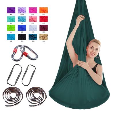 China Durable 18 Color New Good Quality Indoor Sports Yoga Swing Aerial Yoga Hammock for sale