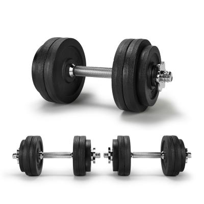 China Home Use Black Painting Adjustable Dumbbells 30kg Set Gym Equipment Dumbbell Set Cheap 10kg Dumbbell Sets for sale