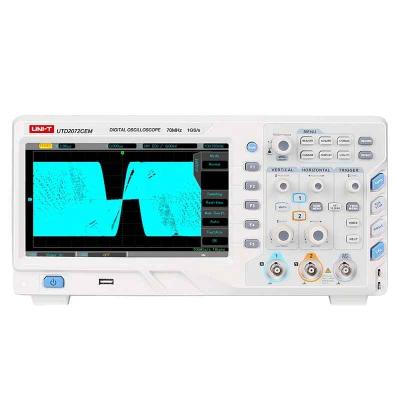 중국 1 Digital Oscilloscope UTD2072CEM 336mm x 164mm x 108mm Digital Oscilloscope Memory 70MHz 2 ch GSa/s 판매용