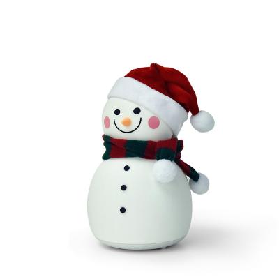 Κίνα Snowman Touch Control Led Light Night Light with 7-Color Silicone Touch Sensor LED Night Lamp USB Rechargeable Musical Night Lamp for Bedroom Party προς πώληση