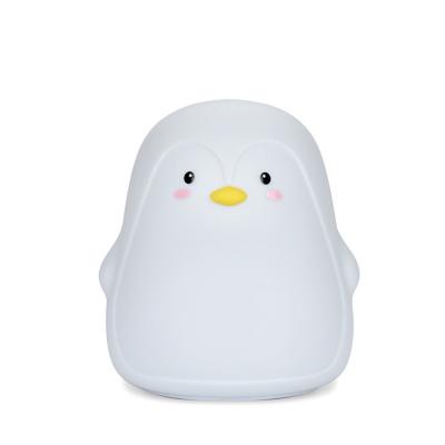 China Penguin LED Night Touch Control Led Light Light For Kids Nursery Cute Color Changing Kids Night Light With Tap Control for sale