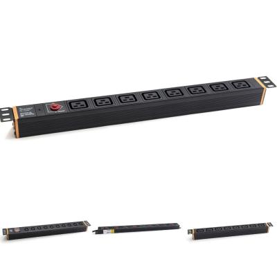 중국 Reliable US USA Type 1U 1.5U 10 Way 12 Way PDU Power Distribution Unit 판매용