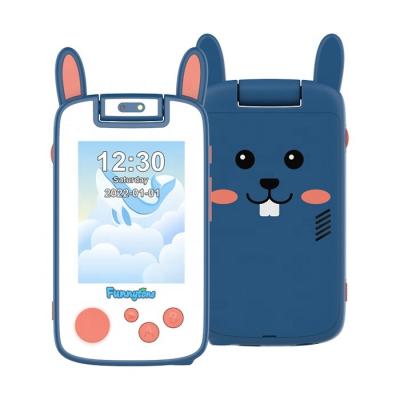 China New Product Rotatable OEM Kids Smart Cell Phone Musical Toy Baby Mobile Phone With 2.8 Inch Color Screen Unique Design For Kids for sale