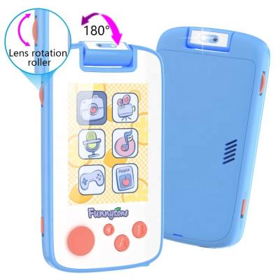 China Rotatable High Quality Customize Kids Mobile Smartphone Toy With 180 Flip Camera For Kids Girls Boys Ages 8-10 Years Old for sale