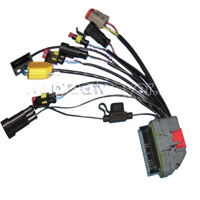 China Engine Wire Harness 64 Pin Automotive ECU Fuse Holder 20 Amp Wire Harness for sale