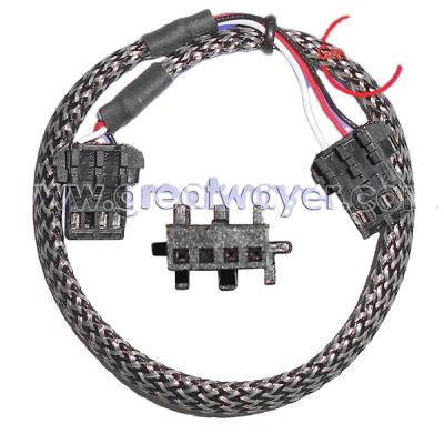 China Automotive 4Pins Connector Copper Mesh HID Headlight Wire Harness for sale