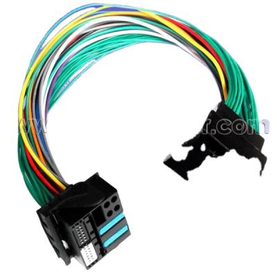 China Automotive 24 Pin Connector Adapter VW VOLKSWAGEN Car CD Player Stereo Wire Harness for sale