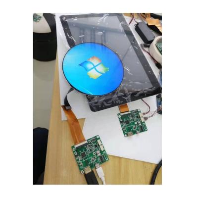 China 5 inch round MIPI display with optional HDMI-A control board for instrument etc. 5 RPI for sale