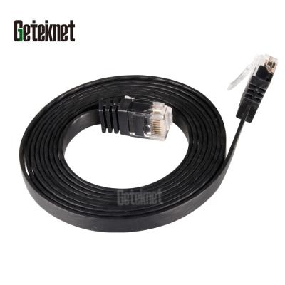 China PVC 2M 3M 5M 10m 15M Cat 6 Ethernet UTP shielded patch cord UTP Cat6 flat cable 0.5m flat cable RJ45 patch cord RJ45 patchcord for sale