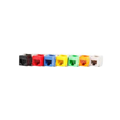 China 22-26AWG Trapezoidal Wire Jack UTP RJ45 Coupler 8P8C Ethernet RJ45 CAT6a Network Jack Cat6a Trapezoidal Jack for sale