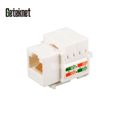 China 22-26AWG Wire 8P8C Modular Jack RJ45 UTP Cat5e Cat6 Modular Trapezoidal Jack RJ45 Cat6 Jack for sale