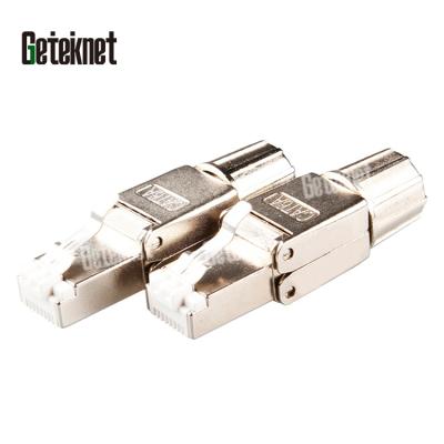 China Zinc alloy shell 8P8C Cat6 cat6a shielded RJ45 jack ftp network jack RJ45 coupler Ethernet RJ45 connector toolless connector for sale