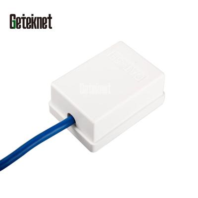 China ABS 1 Cat5e Connector Box Surface Mount Box Surface Box RJ45 Left Connector for sale