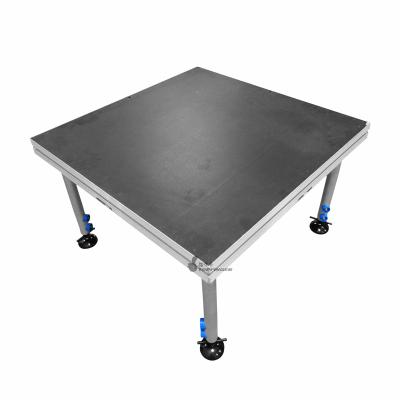 China 18mm plywood mat used heavy duty adjustable portable aluminum step platform for sale for sale