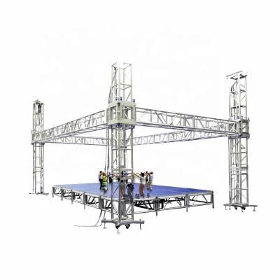 China Lightweight Cheap Price Outdoor Aluminum Spigot Truss De Aluminio Stage System For Sale for sale