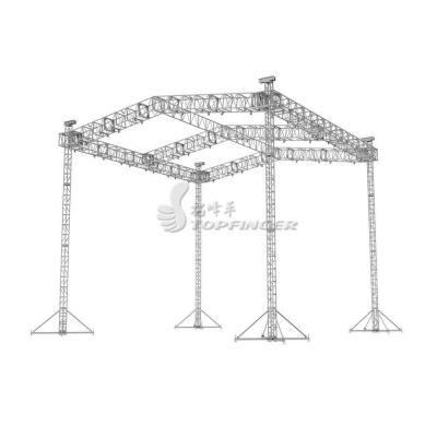 China Aluninum 6061-T6 aluminum beam lattice structure desgin steel pipe truss for sale for sale