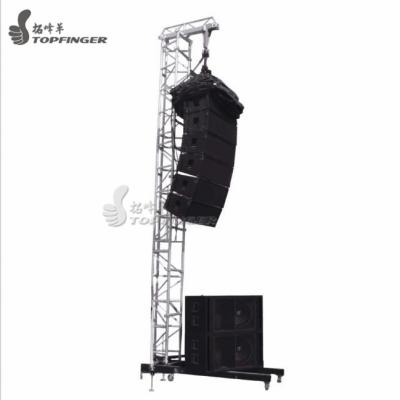 China Aluninum 6082-T6 manufacturer concert aluminum line array speaker portable tower truss for sale for sale