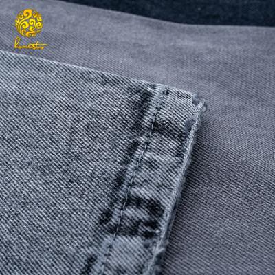 China Shrink-Resistant Indigo Peach Knitted Denim Twill Cotton Fabric For Denim for sale