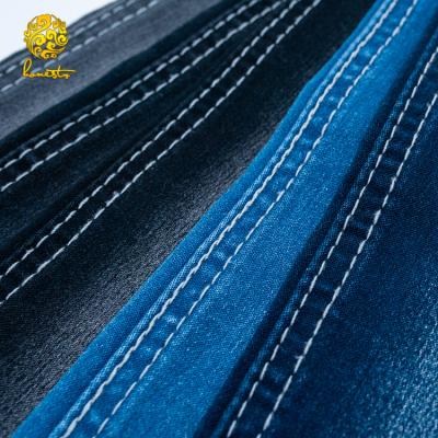 China Soft Handle Stretch Twill Cotton Polyester Blended Denim Fabric for sale