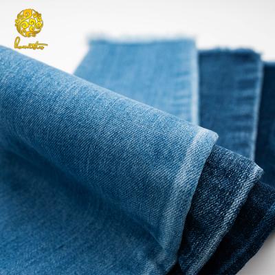 China Soft Grip 75 Cotton 23 Polyester 2 Spandex Stretch Denim Fabric for sale