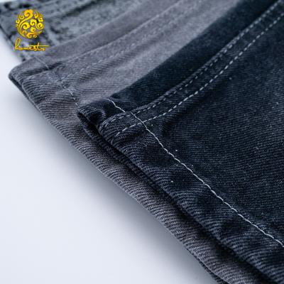 China ROOF Indigo Dyed Rope Stretch Knit Denim Twill Cotton Fabric for sale