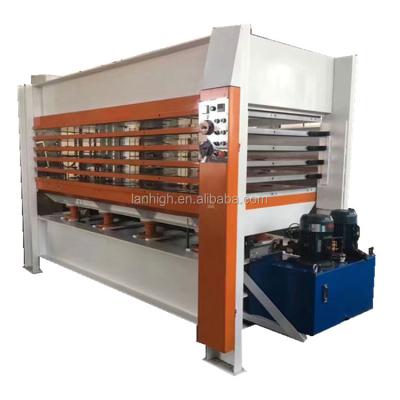 China Building Material Stores 3 Layers Door Skin Veneer Laminating Hydraulic Hot Press Machine for sale