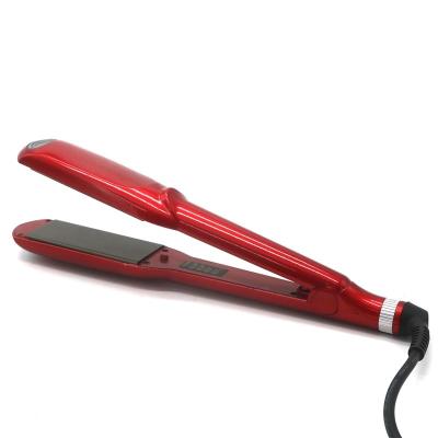 China Household 8865 Hair Straightener LED Display Hair Flat Iron With Wide Aluminum Flat Ceramic Coated Hair Straightener for sale